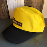 Hermosa Beach HERMOSA AVE 5 Panel High Crown Baseball Cap - Black/Yellow