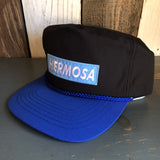 Hermosa Beach BLUE SUPREME HERMOSA 5 Panel High Crown Baseball Cap - Royal Blue/Black