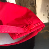 Hermosa Beach SHOREFRONT 5 Panel High Crown Baseball Cap - Black/Red