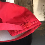 Hermosa Beach SUNBEAMS 5 Panel High Crown Baseball Cap - Black/Red