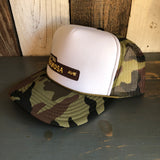 Hermosa Beach HERMOSA AVE Trucker Hat - CAMOUFLAGE Khaki/Brown/Light Olive/White Green/White
