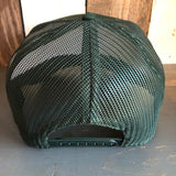 Hermosa Beach LIFEGUARD TOWER 5 Panel Mid Profile Mesh Back Trucker Hat - Dark Green