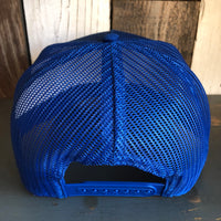 Hermosa Beach SHOREFRONT 5 Panel Mid Profile Mesh Back Trucker Hat - Royal Blue
