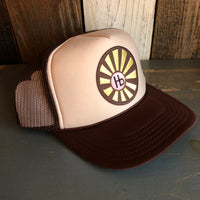 Hermosa Beach SUNBEAMS Trucker Hat - Brown/Khaki