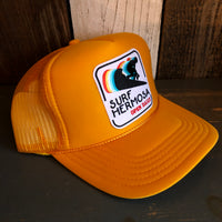 SURF HERMOSA :: OPEN DAILY High Crown Trucker Hat - Gold