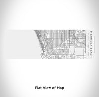 Hermosa Beach CA Map Insulated Cup in Matte White