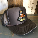 I THINK I LOVE YOU, SMOKEY BEAR Trucker Hat - Charcoal Grey (Curved Brim)