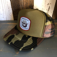 Smokey Bear...Prevent Wildfires Trucker Hat - Camouflage/Olive
