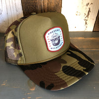 Smokey Bear...Prevent Wildfires Trucker Hat - Camouflage/Olive