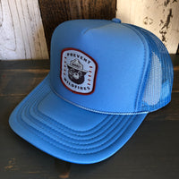 Smokey Bear...Prevent Wildfires High Crown Trucker Hat - Col. Blue