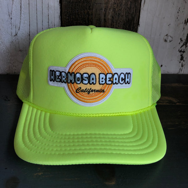 Hermosa Beach HIGH HEAT Trucker Hat - Neon Yellow