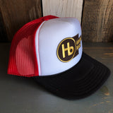 Hermosa Beach THE NEW STYLE Trucker Hat - Black/White/Red