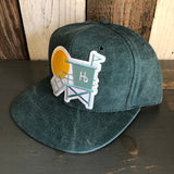 Hermosa Beach LIFEGUARD TOWER 6 Panel Mid Profile Baseball Cap - Dark Green