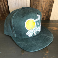 Hermosa Beach LIFEGUARD TOWER 6 Panel Mid Profile Baseball Cap - Dark Green