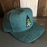 Wilderness Tree (Midnight) 6 Panel Mid Profile Baseball Cap - Dark Green