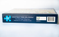 CHRISTMAS TOWN USA City Map Art Poster Puzzle (18" x 24") - 500 piece