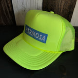 Hermosa Beach BLUE SUPREME HERMOSA Trucker Hat - Neon Yellow