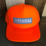 Hermosa Beach BLUE SUPREME HERMOSA Trucker Hat - Neon Orange
