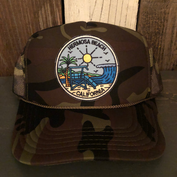 Hermosa Beach SHOREFRONT Trucker Hat - Full Camouflage