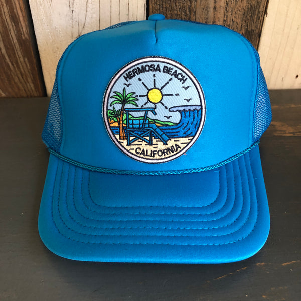 Hermosa Beach SHOREFRONT Trucker Hat - Turquoise