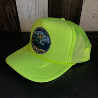 Hermosa Beach SHOREFRONT Trucker Hat - Neon Yellow