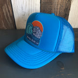 Hermosa Beach TUBULAR Trucker Hat - Neon Blue
