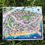 Hermosa Beach City Map Art Poster Puzzle (18" x 24") - 500 piece