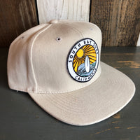 Hermosa Beach SOUTH BAY SURF (Multi Colored Patch) 6 Panel Mid Profile Baseball Cap  - Brushed Bull Denim