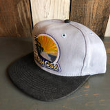 Hermosa Beach FIESTA 6 Panel Mid Profile Baseball Cap - Brushed Bull Denim