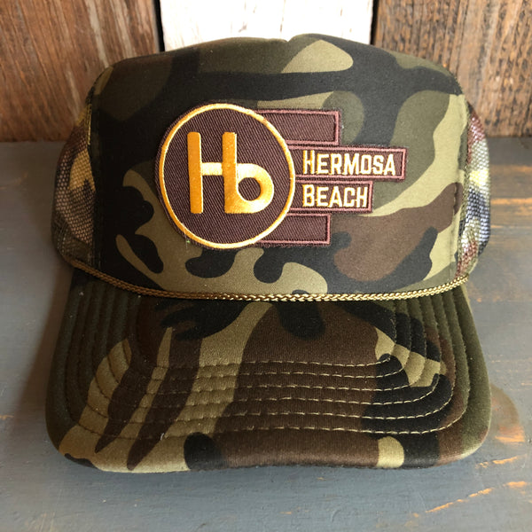 Hermosa Beach THE NEW STYLE Trucker Hat - Full Camouflage