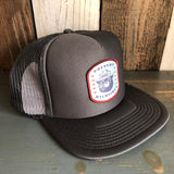 Smokey Bear...Prevent Wildfires Trucker Hat - Charcoal Grey (Flat Brim)