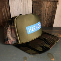 Hermosa Beach BLUE SUPREME HERMOSA Trucker Hat - Camouflage/Olive