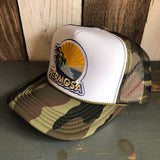 Hermosa Beach FIESTA Trucker Hat - CAMOUFLAGE Khaki/Brown/Light Olive/White Green/White
