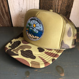 Hermosa Beach SHOREFRONT Trucker Hat - CAMOUFLAGE Green/Light Loden/Green