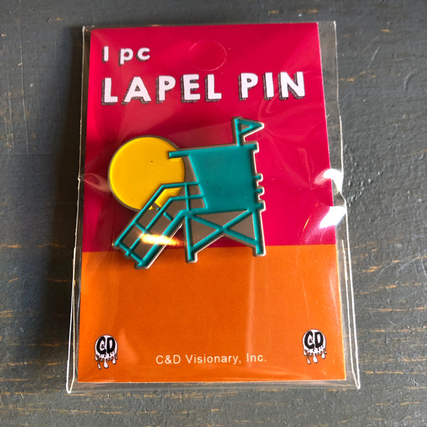 Hermosa Beach :: LIFEGUARD TOWER - Lapel Pin