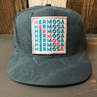 Hermosa Beach OCEAN DRIVE 6 Panel Mid Profile Baseball Cap - Dark Green