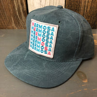 Hermosa Beach OCEAN DRIVE 6 Panel Mid Profile Baseball Cap - Dark Green