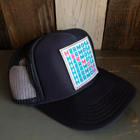Hermosa Beach OCEAN DRIVE High Crown Trucker Hat - Navy