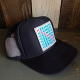 Hermosa Beach OCEAN DRIVE High Crown Trucker Hat - Navy