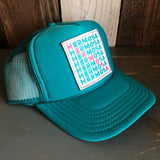 Hermosa Beach OCEAN DRIVE High Crown Trucker Hat - Jade Green