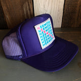 Hermosa Beach OCEAN DRIVE High Crown Trucker Hat - Purple