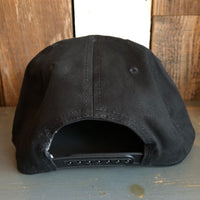 Hermosa Beach LIFEGUARD TOWER "OTTO COMFY FIT" 6 Panel Mid Profile Snapback Hat - Black