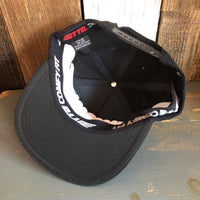 Hermosa Beach LIFEGUARD TOWER "OTTO COMFY FIT" 6 Panel Mid Profile Snapback Hat - Black