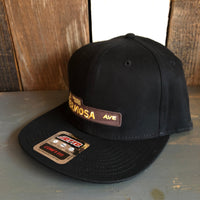 Hermosa Beach HERMOSA AVE "OTTO COMFY FIT" 6 Panel Mid Profile Snapback Hat - Black