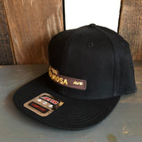 Hermosa Beach HERMOSA AVE "OTTO COMFY FIT" 6 Panel Mid Profile Snapback Hat - Black
