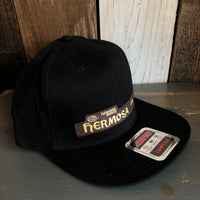 Hermosa Beach HERMOSA AVE "OTTO COMFY FIT" 6 Panel Mid Profile Snapback Hat - Black