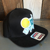 Hermosa Beach LIFEGUARD TOWER "OTTO COMFY FIT" 6 Panel Mid Profile Snapback Hat - Black