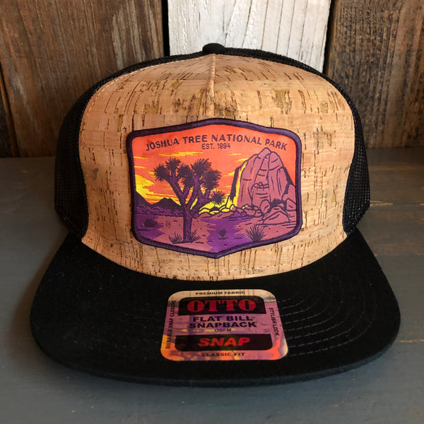 JOSHUA TREE NATIONAL PARK Premium Cork Trucker Hat (Black)