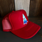 WILDERNESS TREE High Crown Trucker Hat - Red