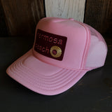 Hermosa Beach WELCOME SIGN High Crown Trucker Hat - Pink